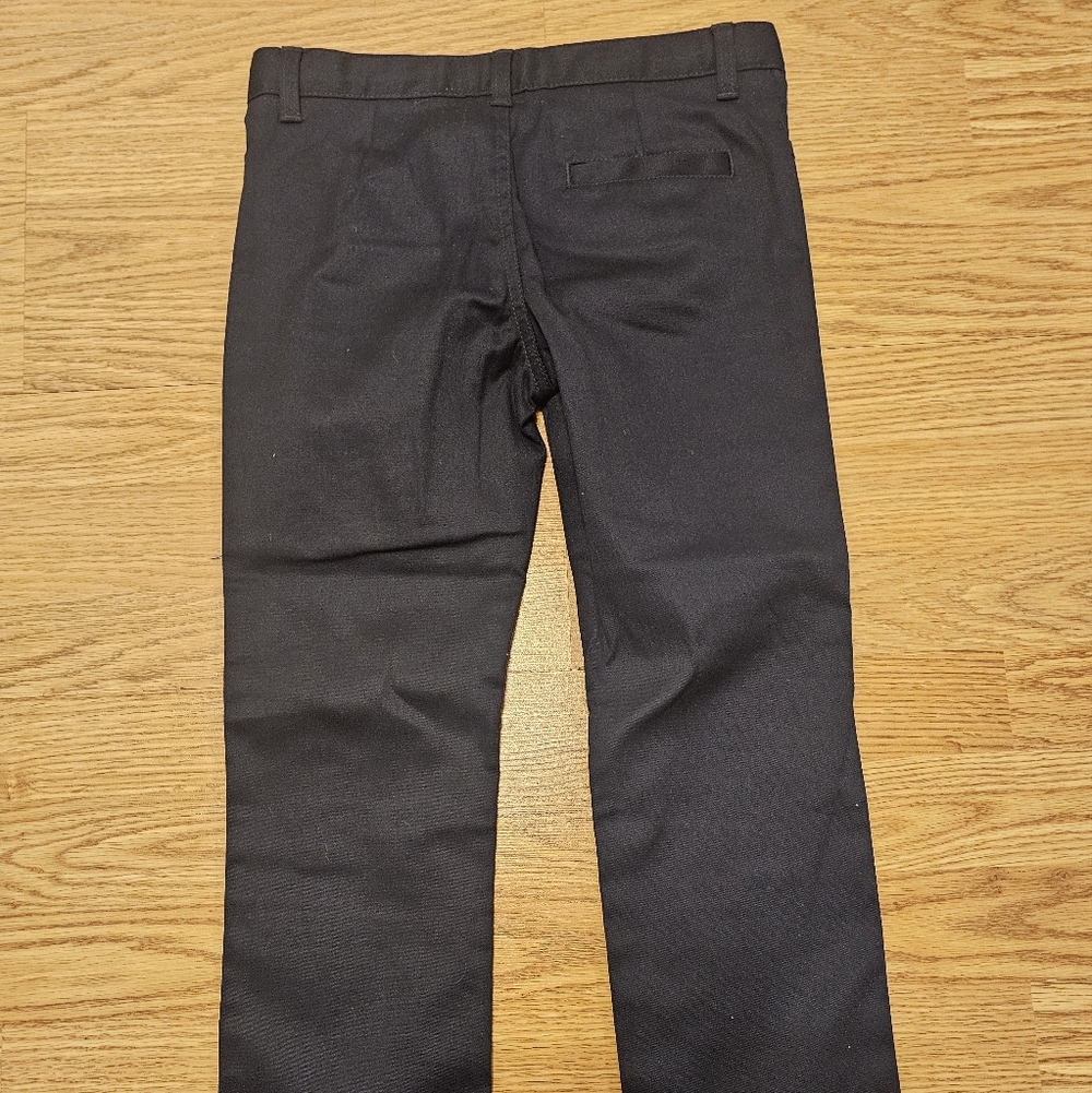 Girls Navy Blue Uniform Stretch Pants size 8 New without tags